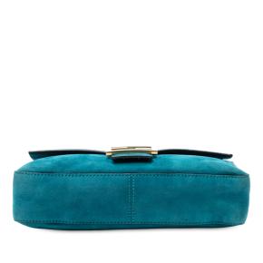 Fendi Medium Suede Baguette Satchel 3