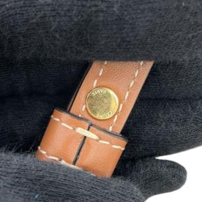 Celine Small Wool Cuir Triomphe Stripe Cabas Thais Satchel 10