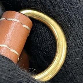 Celine Small Wool Cuir Triomphe Stripe Cabas Thais Satchel 13