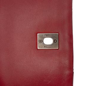 Chanel Oxblood Quilted Lambskin Large New Bubble Flap 7