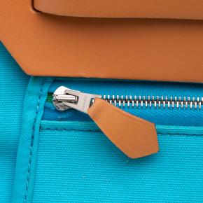 Hermes Blue Toile Herbag Zip 39 9