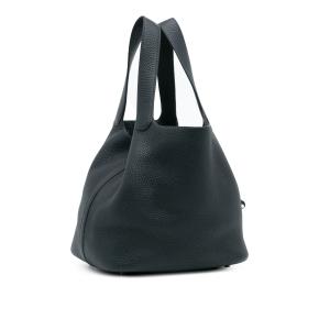 Hermes Blue Clemence Picotin Lock 22 3