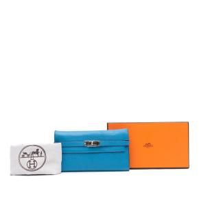 Hermes Chevre Mysore Kelly Longue Wallet 8