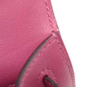 Hermes Rose Pourpre  Kelly Pochette 22 10