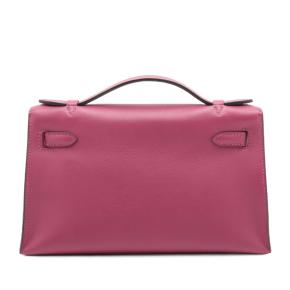 Hermes Rose Pourpre  Kelly Pochette 22 2