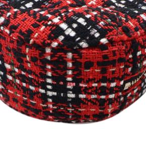 Chanel Red Tweed 19 Round Clutch with Chain 9