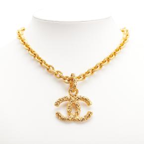 Chanel 24CT Gold Plated Lava Collection CC Pendant Necklace 3