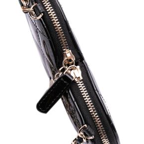 Chanel Quilted Patent Calfskin CC Heart Clutch With Chain 9