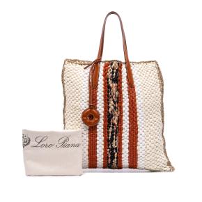 Loro Piana Crochet Wool and Silk Blossom Tote 2