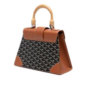 Goyard Black Goyardine Saigon Structured PM 2