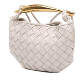 Bottega Veneta Chalk Baby Lambskin Intrecciato Sardine 2