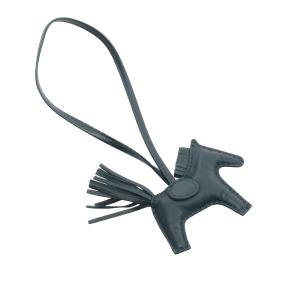 Hermes Malachite Milo Lambskin Grigri Rodeo Bag Charm PM 2