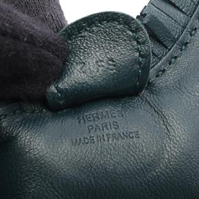 Hermes Malachite Milo Lambskin Grigri Rodeo Bag Charm PM 3