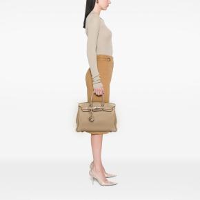 Hermes Gris Tourterelle  Birkin Retourne 35 10