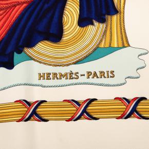Hermes Republique Francaise Liberte Egalite Fraternite 1789 Silk Scarf 90 2