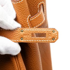 Hermes Gold Togo Birkin Retourne 35 7