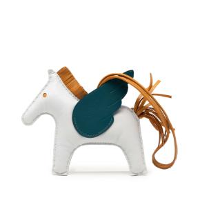 Hermes Milo Lambskin and Swift GriGri Rodeo Pegasus Bag Charm 2