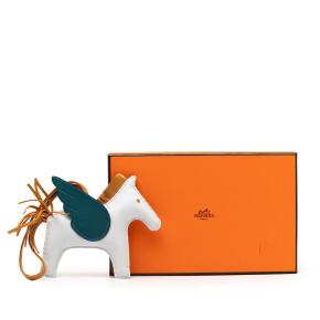 Hermes Milo Lambskin and Swift GriGri Rodeo Pegasus Bag Charm 6