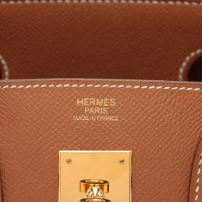 Hermes Gold Epsom Birkin Retourne 30 8
