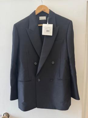 The Row Black Wool/Silk Blend Sandon Blazer 2