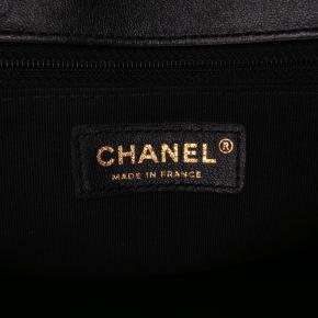Chanel Black Mini Square Quilted Lambskin Bijoux Logo Chain Flap 5
