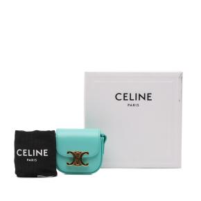 Celine Leather Triomphe AirPods Case with Strap 10