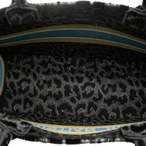 Dior Mizza Medium Embroidered Canvas Leopard Book Tote 4