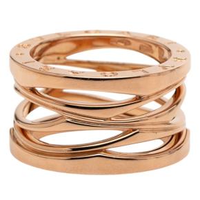 Bvlgari 18K Rose Gold B.zero1 Design Legend 3 Band Ring 3