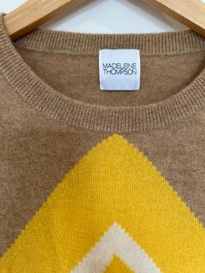 Madeline Thompson Chevron Cashmere Jumper 18