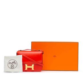 Hermes Red Mini Tadelakt Constance 18 10