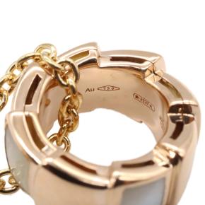 Bvlgari  Mother of Pearl Yellow Gold Serpenti Viper Pendant Necklace 4