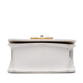 Chanel White Small CC Quilted Calfskin Crystal Pearl Full Flap 3