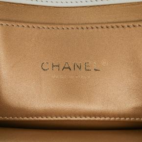 Chanel White Small CC Quilted Calfskin Crystal Pearl Full Flap 5