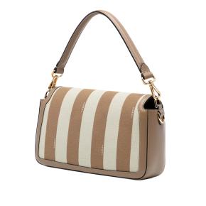 Fendi Striped Pequin Canvas Baguette 3