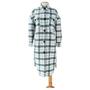 Isabel Marant Etoile Green Tartan Fontia Coat 2