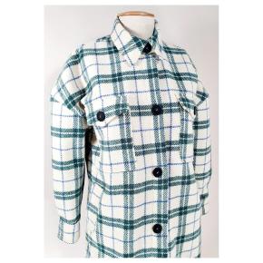 Isabel Marant Etoile Green Tartan Fontia Coat 5