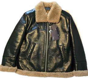 Prada Leather/Shearling Jacket 2