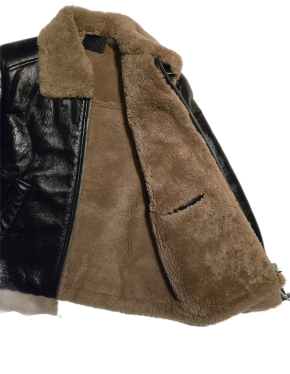 Prada Leather/Shearling Jacket 10