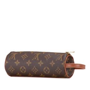 Louis Vuitton Coated Canvas Monogram Trousse Ronde Pencil Case 20 2