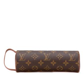 Louis Vuitton Coated Canvas Monogram Trousse Ronde Pencil Case 20 3