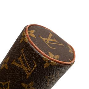 Louis Vuitton Coated Canvas Monogram Trousse Ronde Pencil Case 20 7