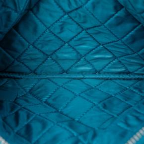 Chanel Small Turquoise Quilted Patent O Case Clutch 4