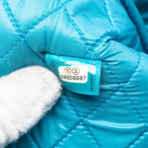 Chanel Small Turquoise Quilted Patent O Case Clutch 6