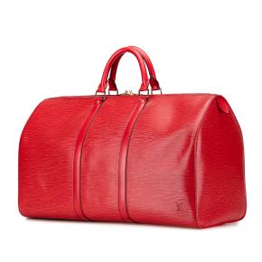 Lousi Vuitton Red Epi Leather Keepall 50 2