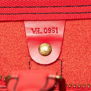Lousi Vuitton Red Epi Leather Keepall 50 6