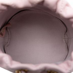 Chanel Pink Mini Quilted Calfskin About Pearls Drawstring Bucket Bag 4