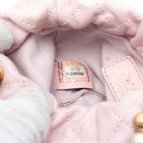 Chanel Pink Mini Quilted Calfskin About Pearls Drawstring Bucket Bag 6