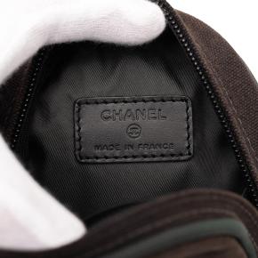 Chanel Brown Nylon And Canvas CC Sports Line Arm Pouch 5