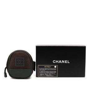 Chanel Brown Nylon And Canvas CC Sports Line Arm Pouch 8