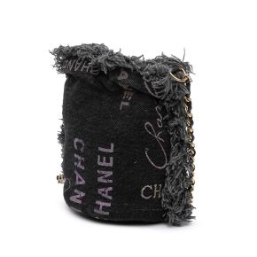 Chanel Mini Denim Mood Bucket with Chain 2
